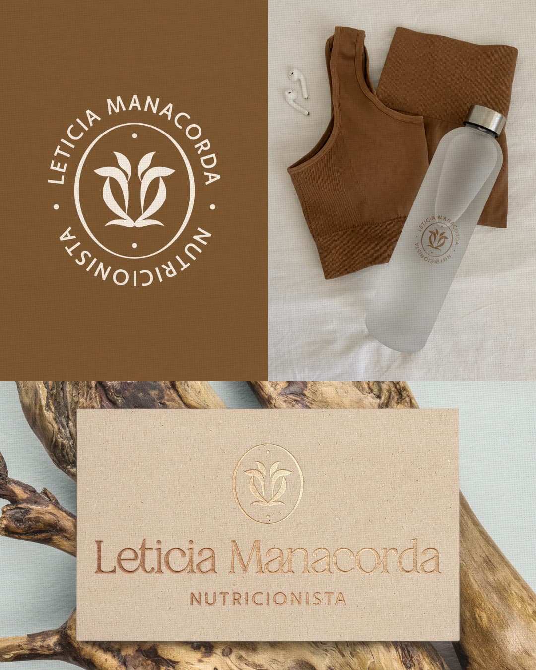 Identidade visual da marca Letícia Manacorda