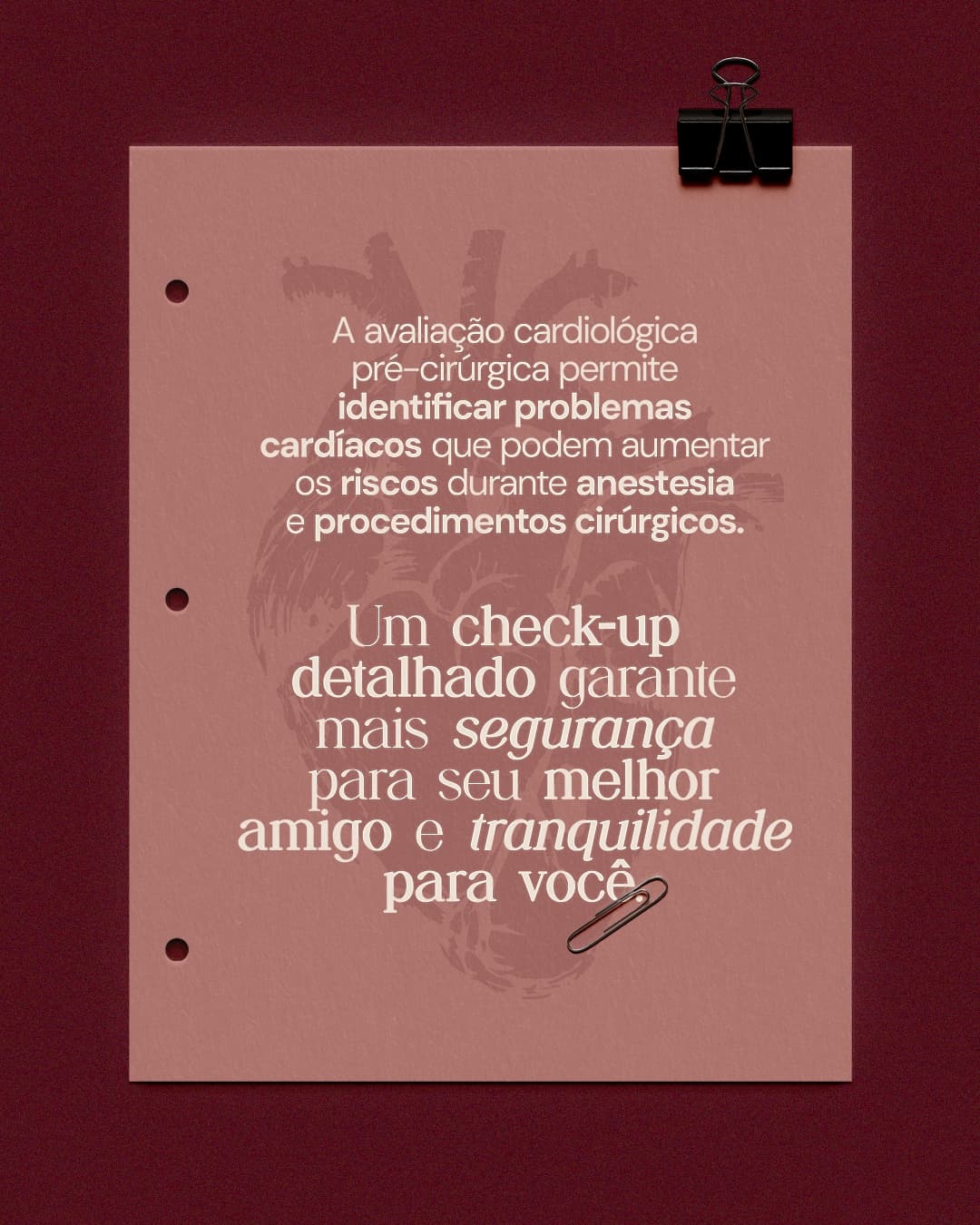 Segunda página do carrossel da Dra. Thais Marcoto sobre avaliação cardiológica pré-cirúrgica