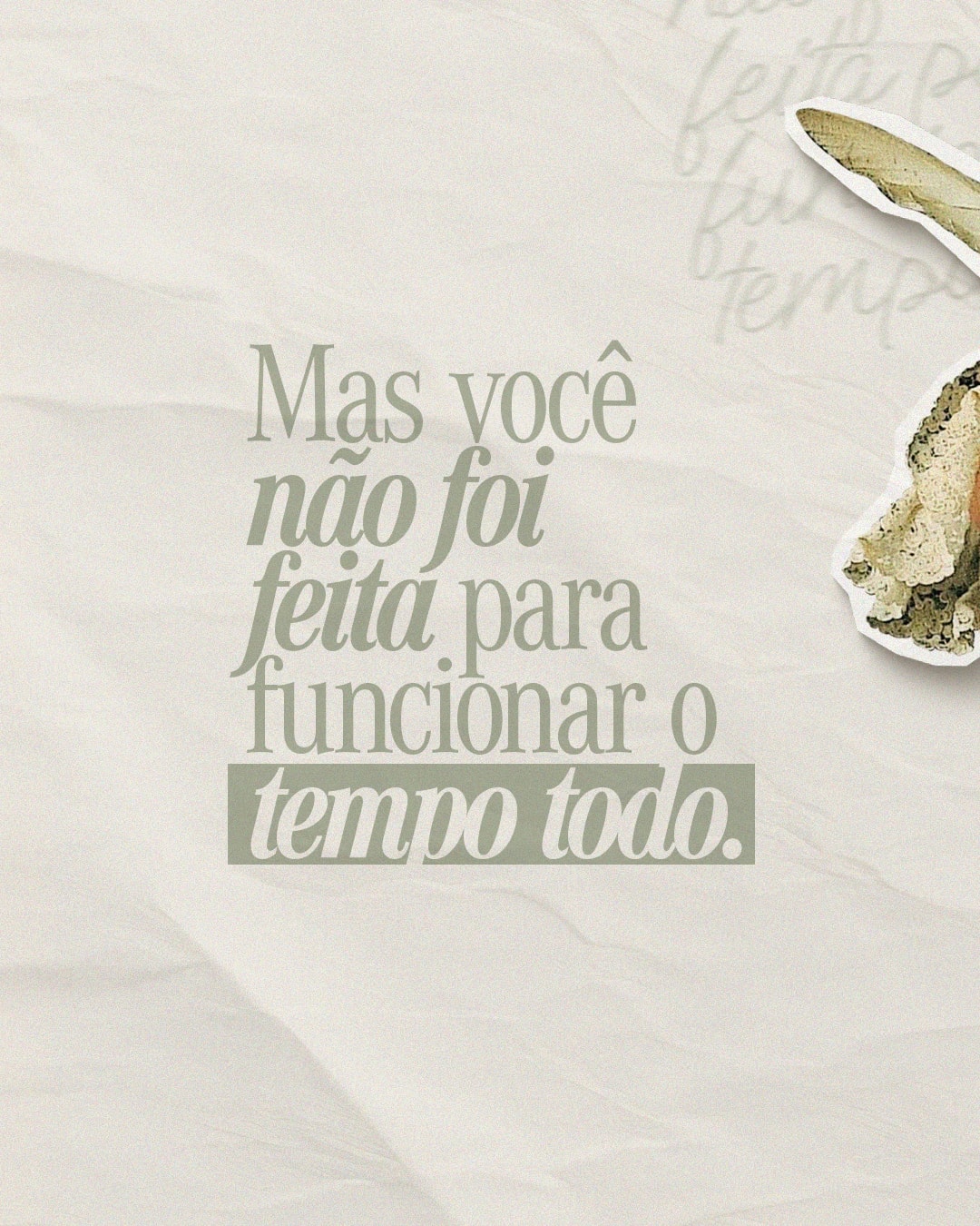 Reflexão sobre não funcionar o tempo todo do projeto ERIKA ABREU CLARES
