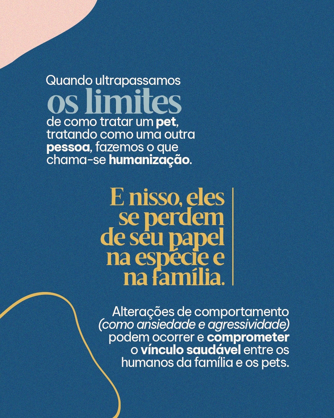 Post sobre rotina e limites adequados para pets do projeto MAJIA AKIBA