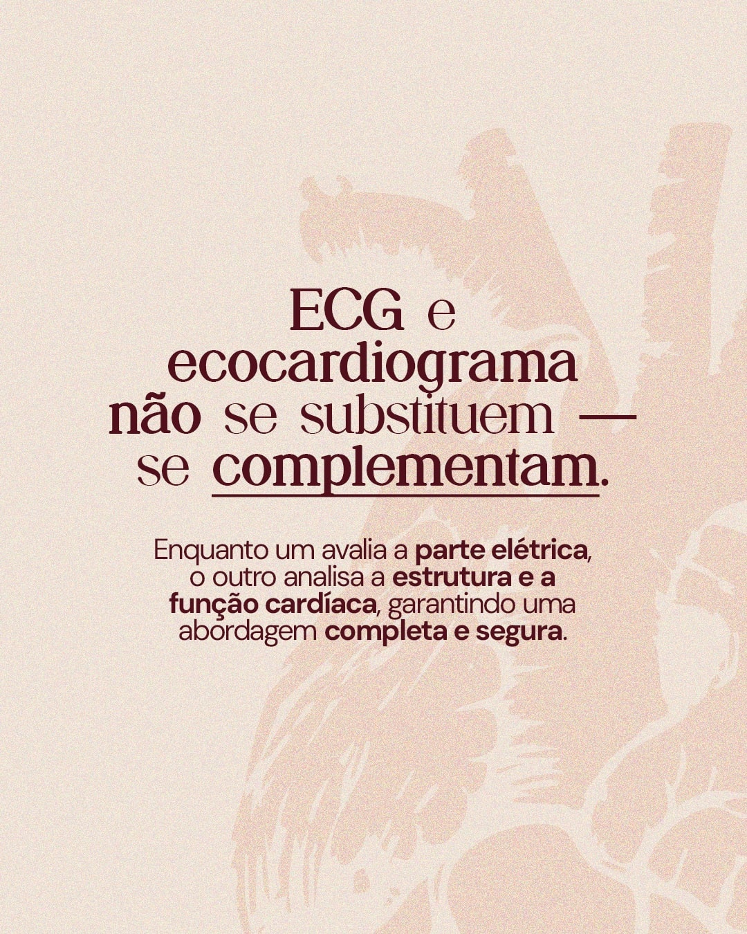 Comparação entre eletrocardiograma e ecocardiograma do projeto DRA. THAIS MARCOTO