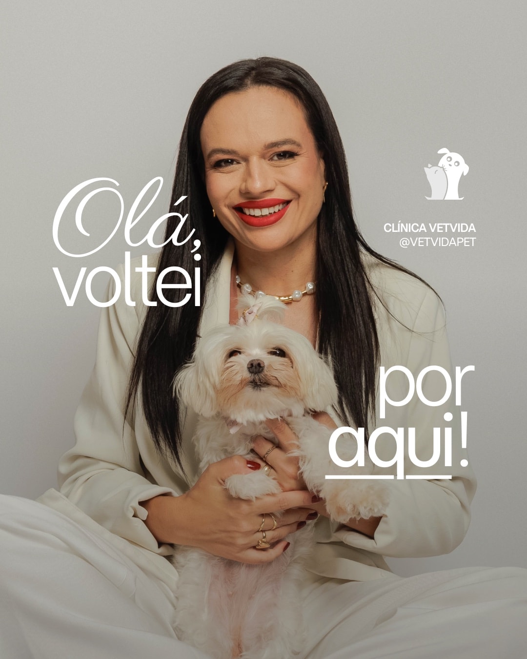 Apresentação da veterinária e retorno às redes sociais do projeto CLÍNICA VETVIDA